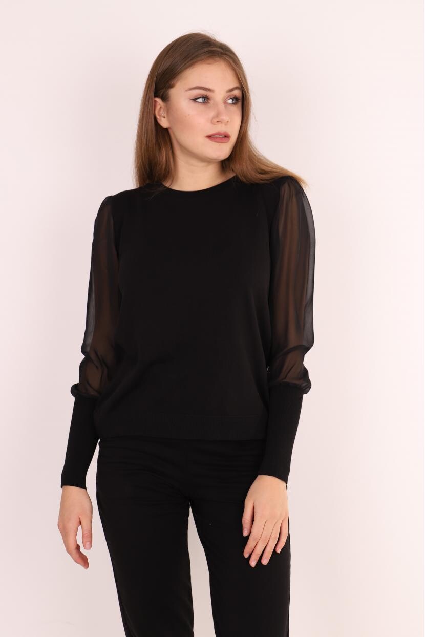 B.Yaka Kol Detaylı Tül