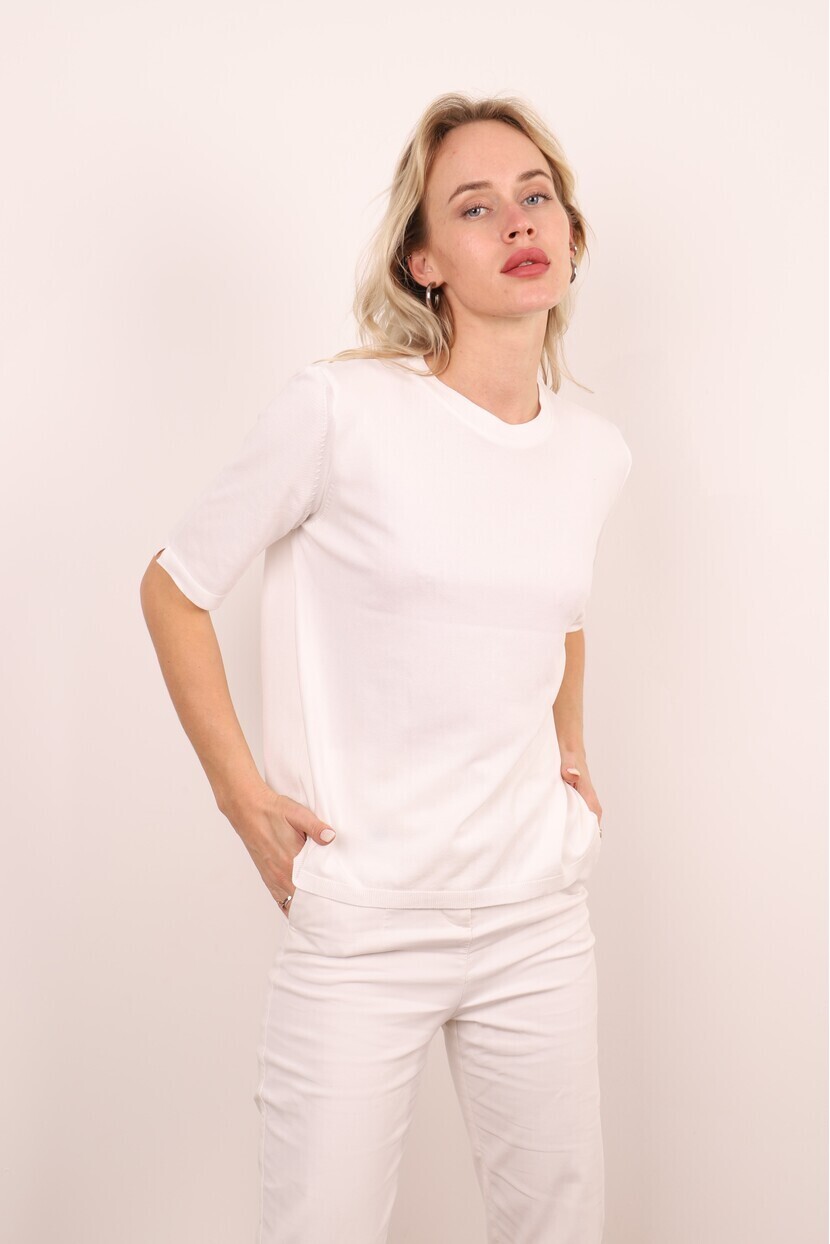 Bisiklet Yaka Basıc Triko