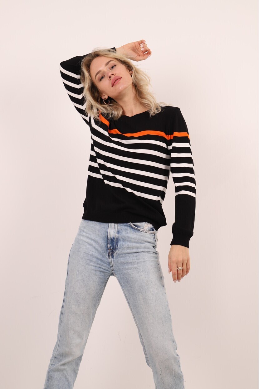 ÇİZGİLİ TRİKO KAZAK