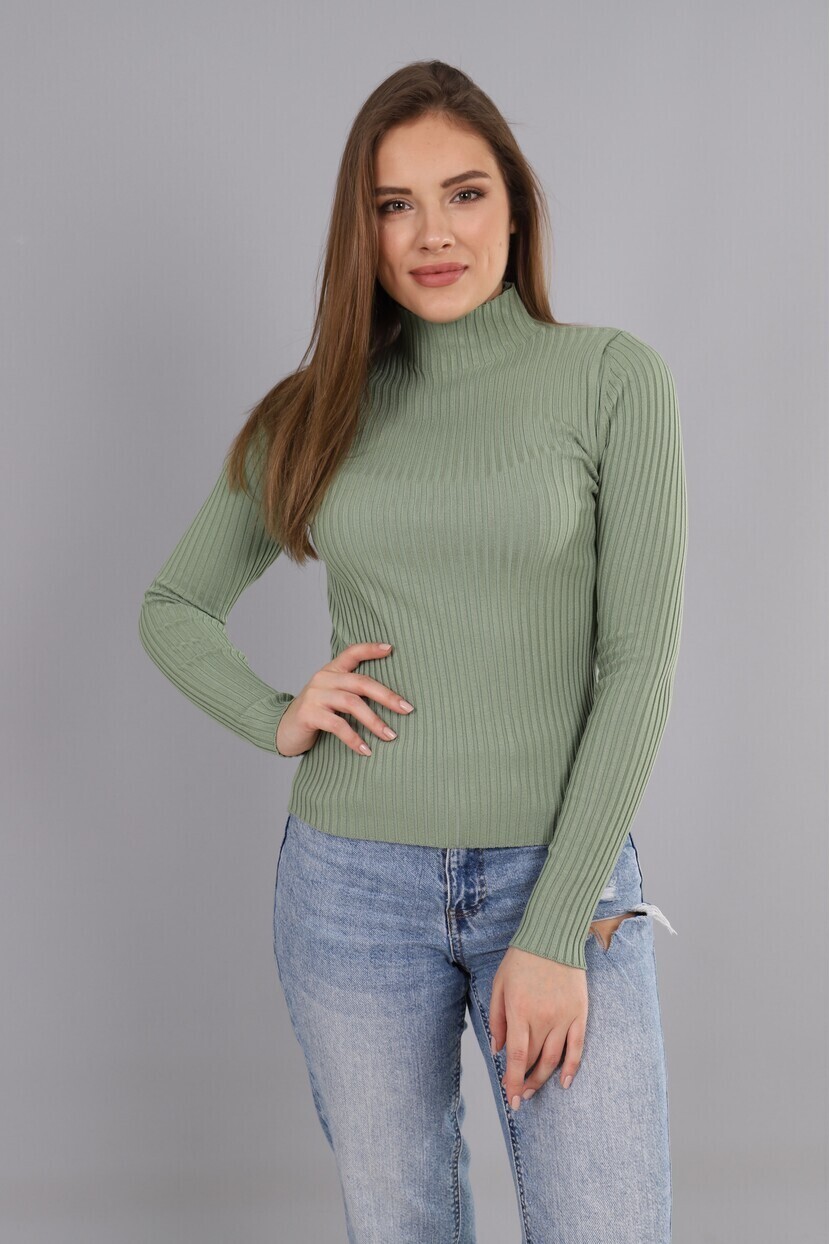 Dik Yaka Fitilli Triko