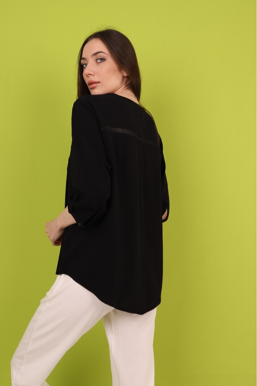Omuz Sim Detaylı Gömlek