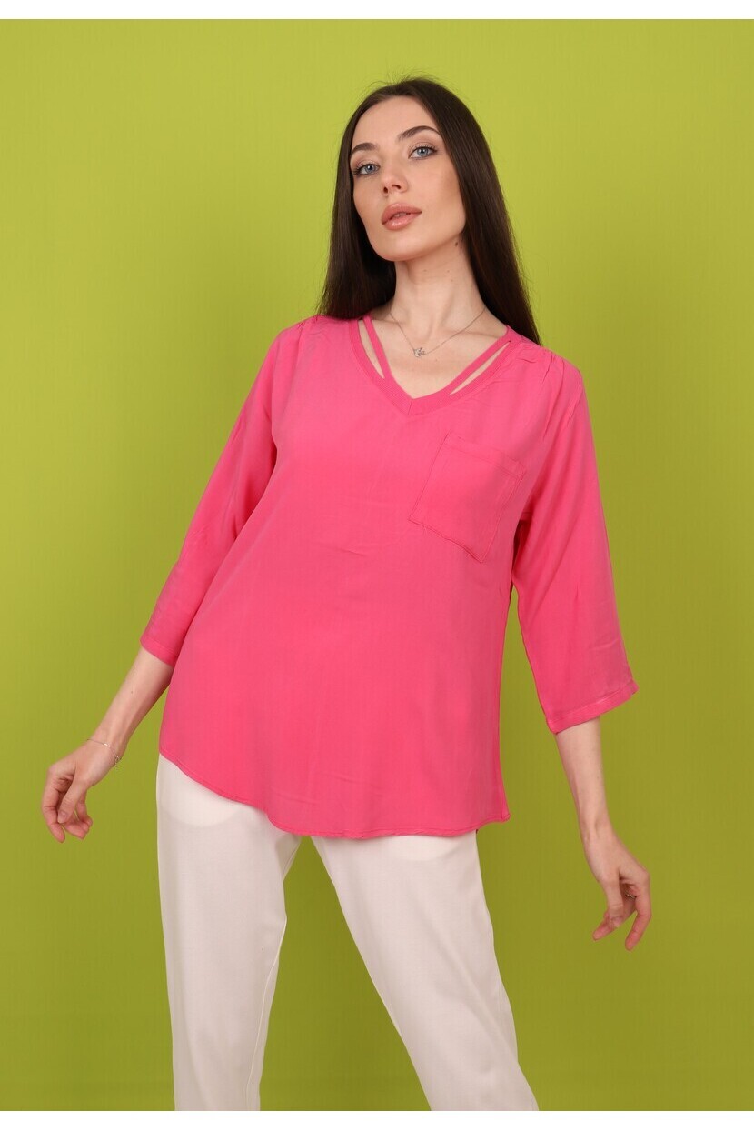 Yaka Detaylı Gömlek 