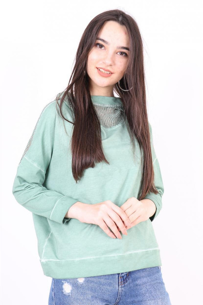 Sırt Detaylı Sweatshirt