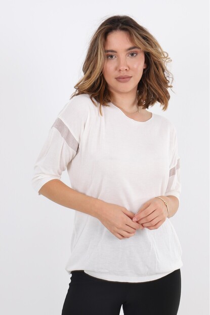 B.Yaka Kol Detaylı Triko