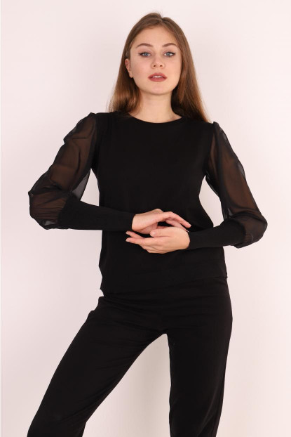 B.Yaka Kol Detaylı Tül