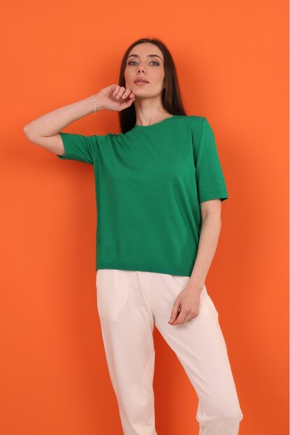 Bisiklet Yaka Basıc Triko