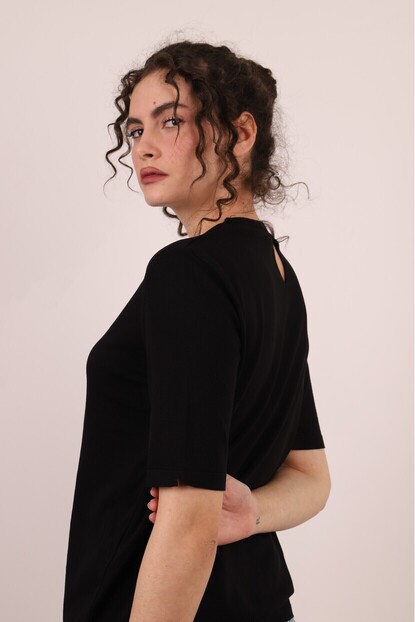 Bisiklet Yaka Basıc Triko