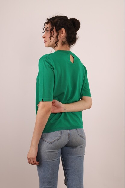 Bisiklet Yaka Basıc Triko