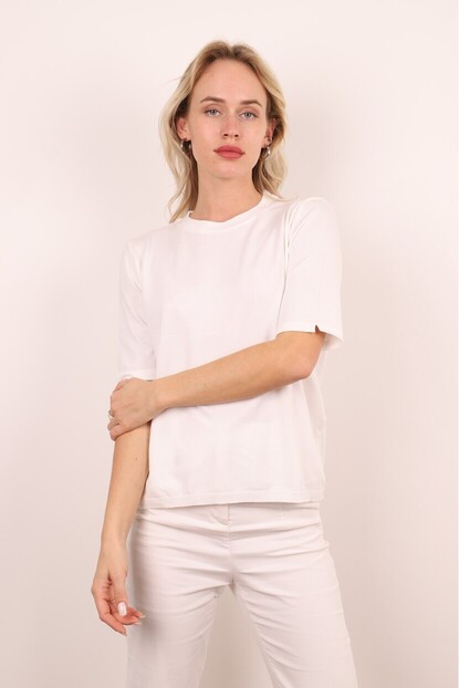 Bisiklet Yaka Basıc Triko