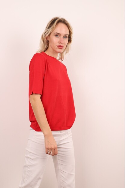 Bisiklet Yaka Basıc Triko