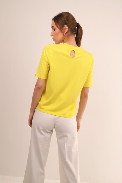 Bisiklet Yaka Basıc Triko