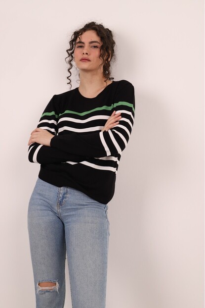 ÇİZGİLİ TRİKO KAZAK