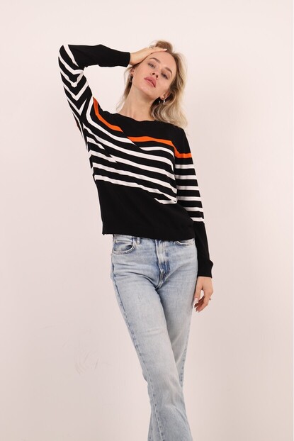 ÇİZGİLİ TRİKO KAZAK