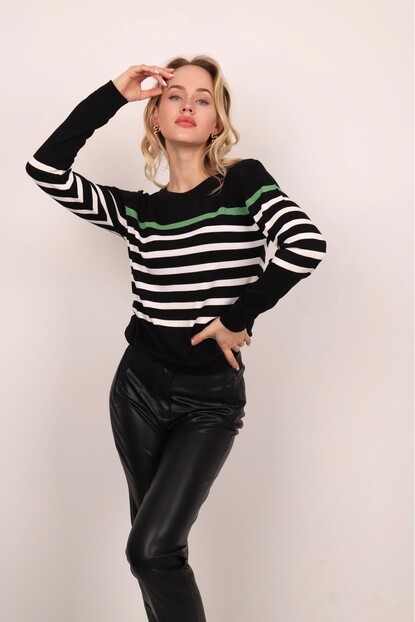 ÇİZGİLİ TRİKO KAZAK