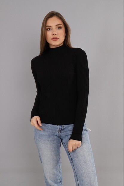 Dik Yaka Fitilli Triko