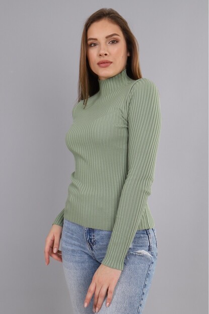 Dik Yaka Fitilli Triko