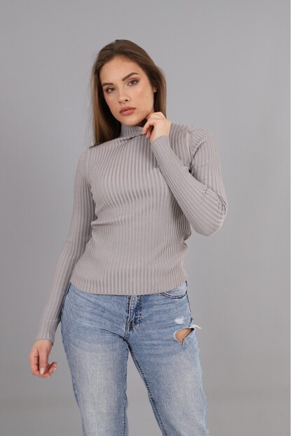 Dik Yaka Fitilli Triko