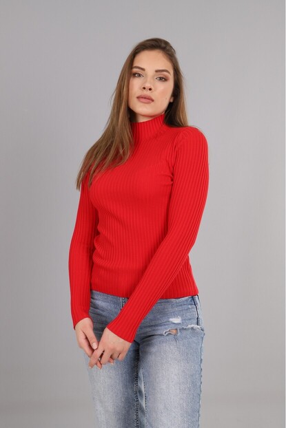 Dik Yaka Fitilli Triko