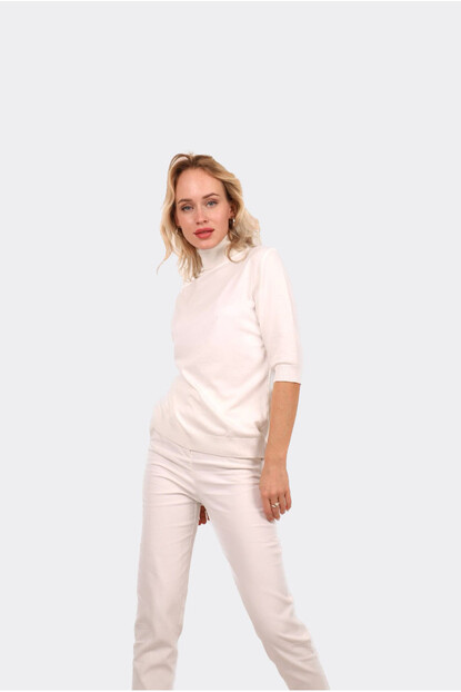 DİK YAKA ÖRGÜ KAZAK