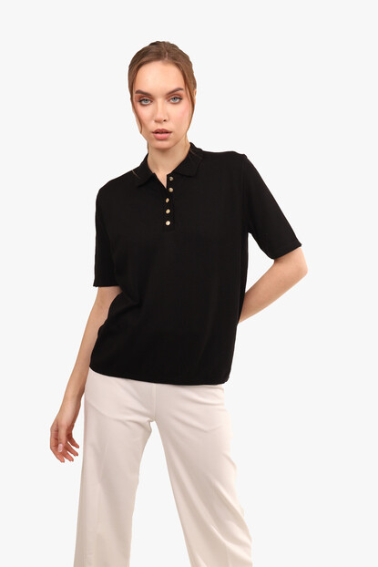 DÜĞMELİ POLO YAKA TRİKO