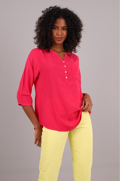 Omuz Büzgü Detaylı Gömlek