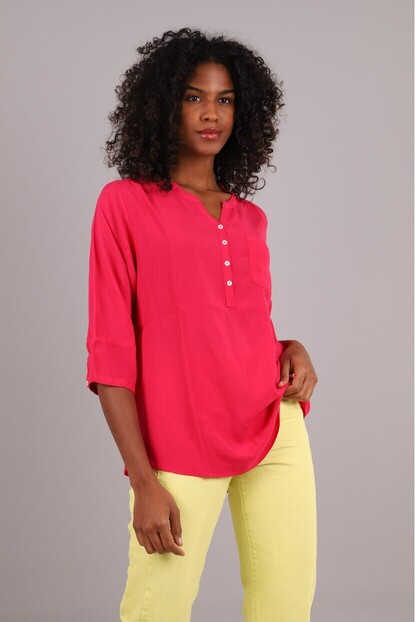 Omuz Büzgü Detaylı Gömlek