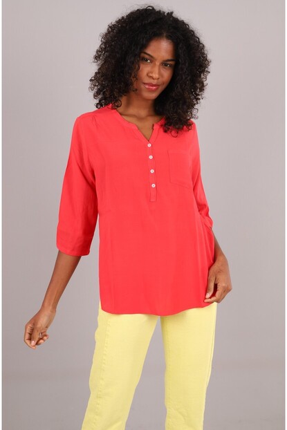 Omuz Büzgü Detaylı Gömlek