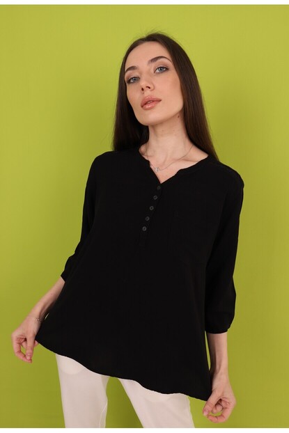 Omuz Sim Detaylı Gömlek