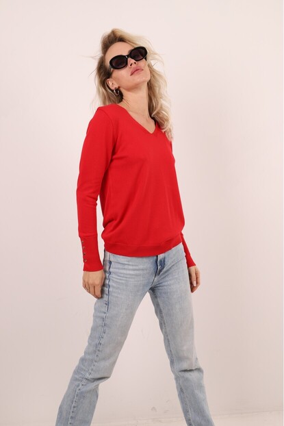 V YAKA BASIC TRİKO KAZAK