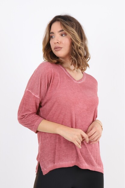 Yaka Sim Detaylı V Yaka Triko