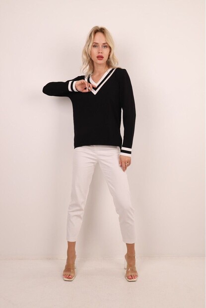 YAKA VE KOL DETAY TRİKO