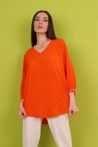 Yaka ve Kol Sim Detaylı Gömlek