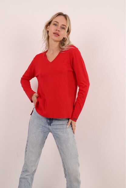 YAKA VE KOL SİM DETAYLI TRİKO