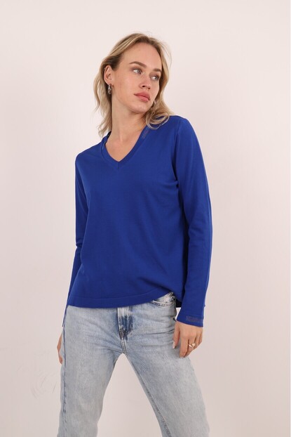 YAKA VE KOL SİM DETAYLI TRİKO